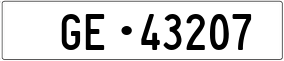 Truck License Plate